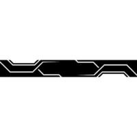 Tech Banner, Abstract, Black White, Modern Template vector