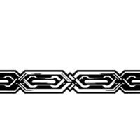 Geometric Border Black, Gray, White Abstract Pattern vector