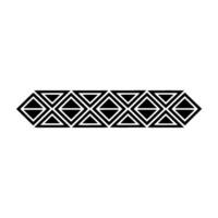 Minimalist Geometric Arrowhead Pattern On White Background vector