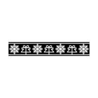 Festive Border Snowflake Gift Box Pattern, Illustration vector