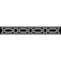 Geometric Black And White Border On White Background, Minimalist Aesthetic vector
