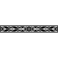 Minimalist Geometric Border In Black White, Elegant Element vector