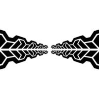 Geometric Arrow Path, Black White Minimalist Background vector