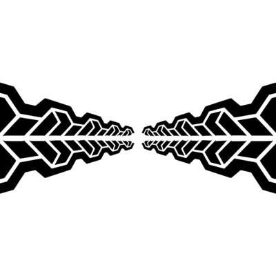 Geometric Arrow Path, Black White Minimalist Background
