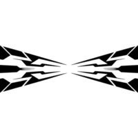 Abstract Geometric Black And White, Modern Style vector