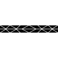 Geometric Pattern Band On White Background vector