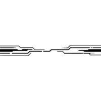 Minimalist Tech Circuit Lines On White Background vector