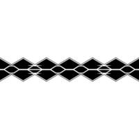 Abstract Geometric Black White Repeating Pattern vector