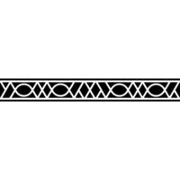 Geometric Black And White Border On Gradient Background - Pattern vector