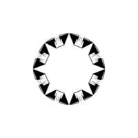Minimalist Geometric Starburst On White Backdrop vector