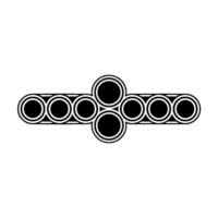 Abstract Geometric Pattern In Black White Minimalist vector