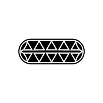 Geometric Black And White Element, Abstract Triangle Pattern vector