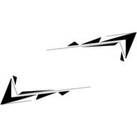 Geometric Arrows Abstract Black Shapes On Gradient Background vector