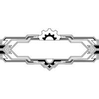 Futuristic Tech Frame Gears, Circuitry, Blank Space For Text Or vector