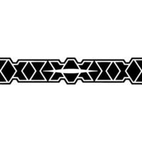 Geometric Black And White Border For Modern Graphics vector