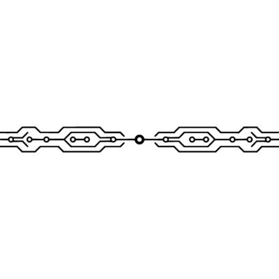 Circuit Board Connection Abstract Illustration