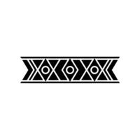 Geometric Black Border On White Background Decorative Ornament vector