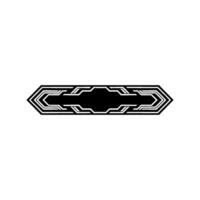 Geometric Black White Banner Abstract Element vector