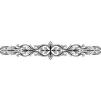 Elegant Floral Ornament, Border Element vector
