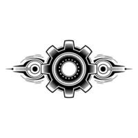 Mechanical Gear Element Modern Minimalist vector