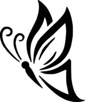 Evocative butterfly stencil a symbol of transformation and new beginnings gracefully illustrated vector