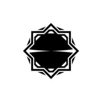 Geometric Black And White Ornament Modern Arabic Pattern vector