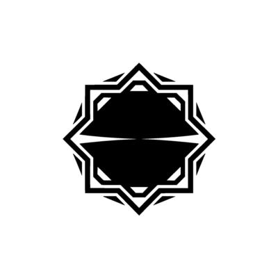 Geometric Black And White Ornament Modern Arabic Pattern