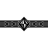 Geometric Diamond Line, Minimalist On White, Tech Aesthetic vector