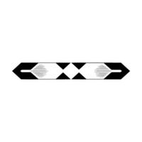 Abstract Geometric Black And White Arrow Composition On White Background vector