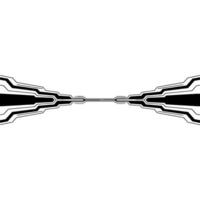 Futuristic Black White Line Art Digital Connection vector