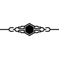 Abstract Tech Hexagon Circuitry vector
