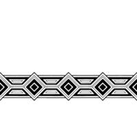 Minimalist Geometric Pattern Border On White Background vector