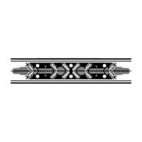 Minimalist Black And White Decorative Border Element vector