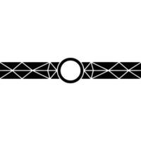 Geometric Black White Abstract Circle, Triangle Pattern vector