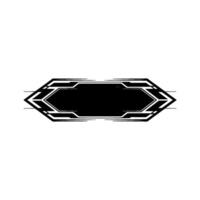 Futuristic Hexagonal Interface Element On Light Background vector