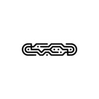 Circuit Board Abstract, Minimalist Technology vector