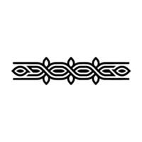 Minimalist Black Geometric Border, Elegant Decorative vector