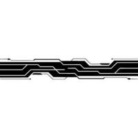 Abstract Tech Circuitry Background, Minimalist Black White vector