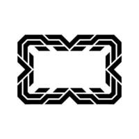 Geometric Black And White Frame For Abstract vector