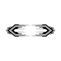 Minimalist Tech Element With Arrows, Geometric Abstract, Modern vector