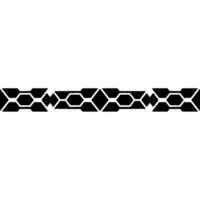 Geometric Border Black And White Repeating Pattern vector
