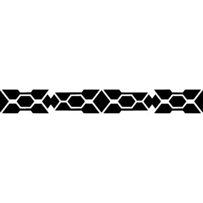 Geometric Border Black And White Repeating Pattern