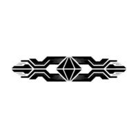 Geometric Diamond Line Art On White Modern vector