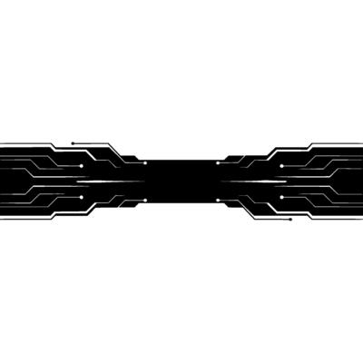 Abstract Tech Banner Circuit Board On Gray Background