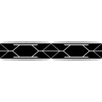 Geometric Border Abstract Black And White On White Background vector