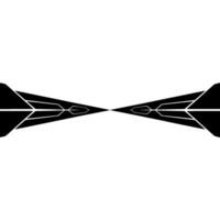 Futuristic Abstract With Geometric Black Shapes Glowing Lines vector