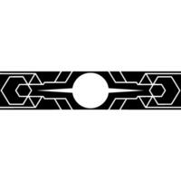 Geometric Minimalist, Abstract Black White Element vector