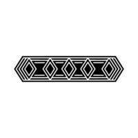 Geometric Border Black Diamonds On White Background, Modern Minimalist vector
