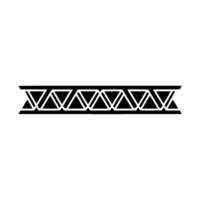 Black Truss Structure On Gray Background vector