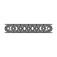 Geometric Border Abstract Ornament On Gradient Background vector